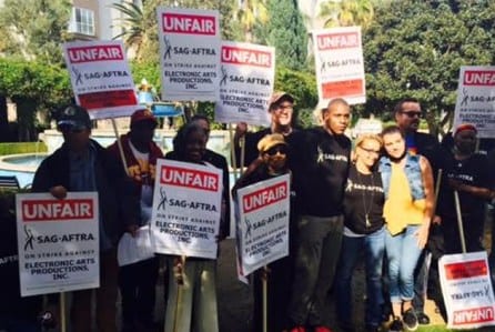 SAG-AFTRA picket line