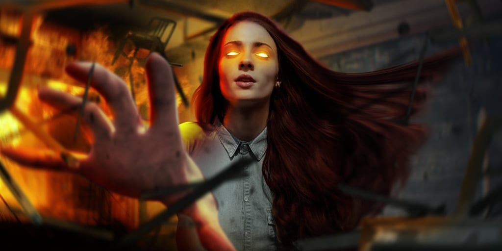 Dark Phoenix art by @Bosslogic on Twitter