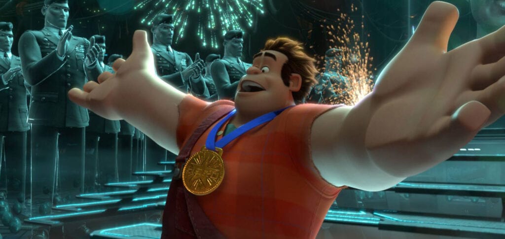 Wreck=It Ralph wins a medal