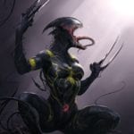 Venom Madness ALL-NEW WOLVERINE #18 by Francesco Mattina