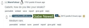 Gabe Newell Steak