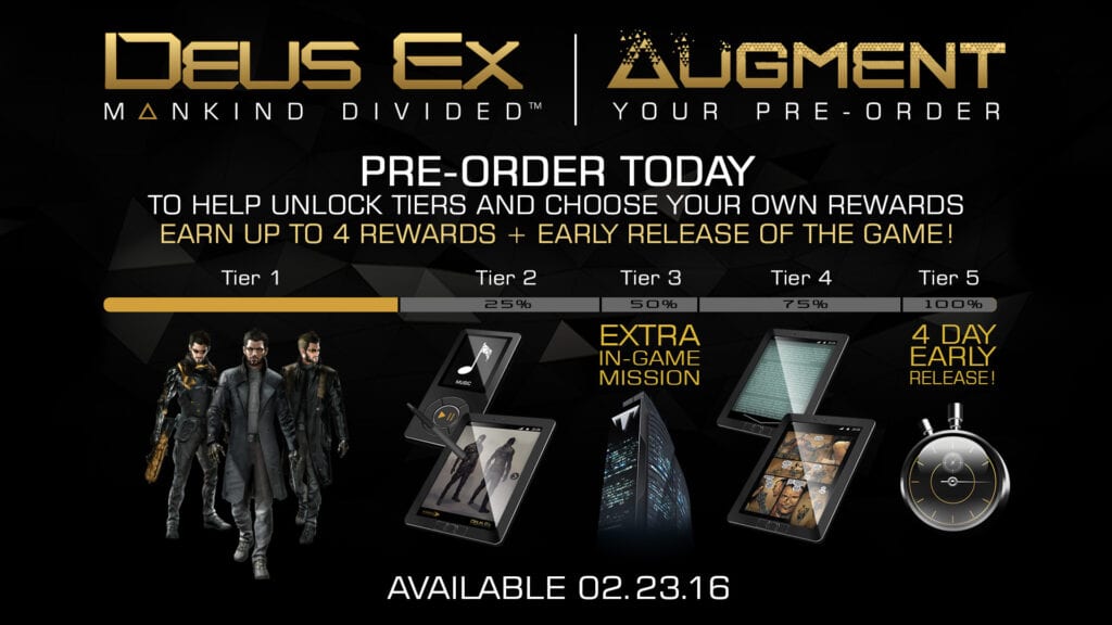 Deus Ex: Mankind Divided preorder ad