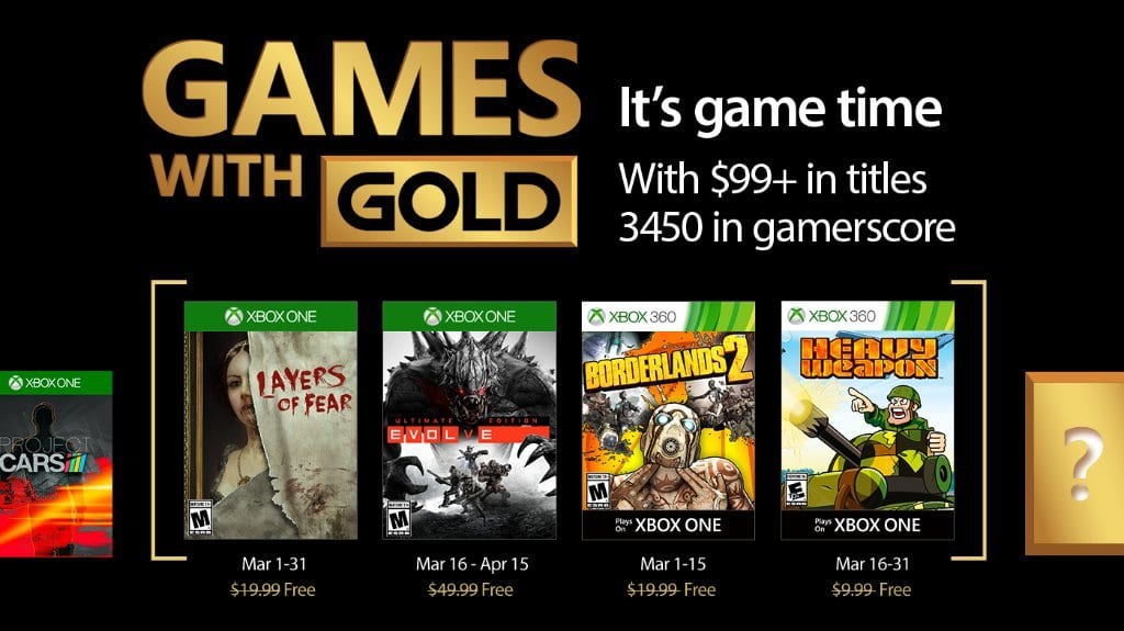 Free Xbox One/Xbox 360 Games with Gold