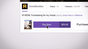 Twitch selling games