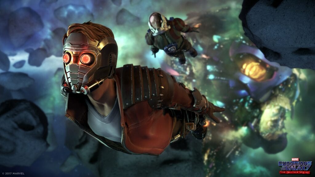 star lord drax telltale's guardians of the galaxy