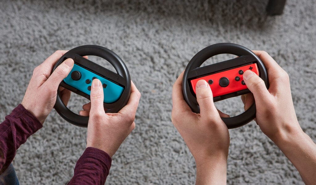 mario kart 8 deluxe joycon wheel