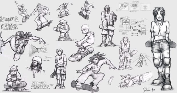 tony hawks pro skater concept art tony hawk series