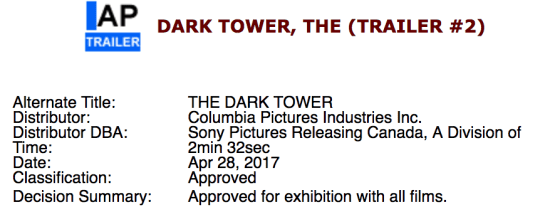 The Dark Tower Movie