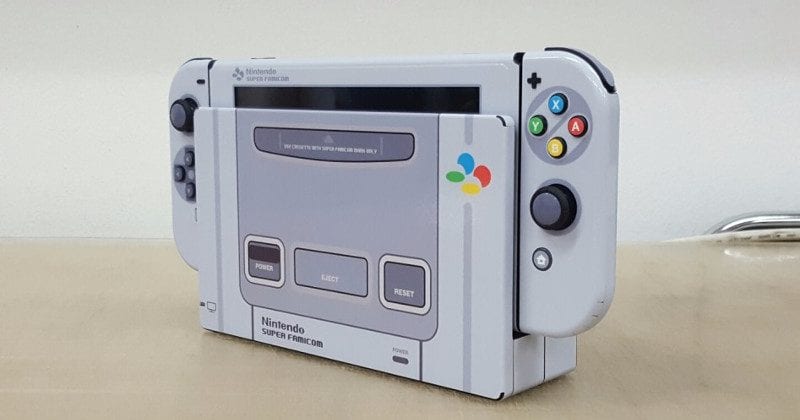 Super Famicom Themed Nintendo Switch