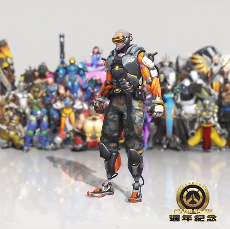 Four New Overwatch Character Skins Celebrating Game's First Anniversary