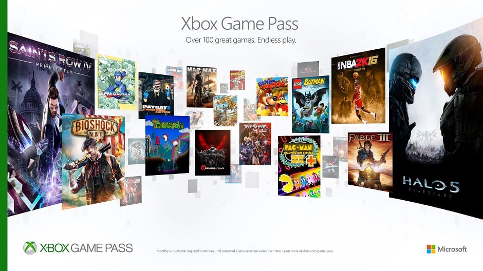 Game Pass xbox gaming service