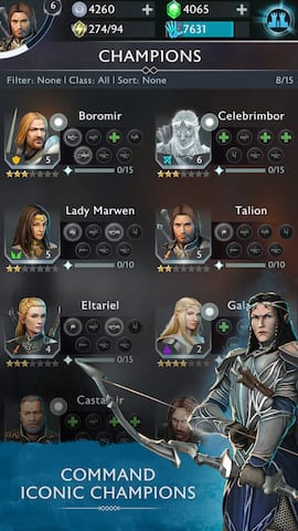 Middle Earth Mobile Game