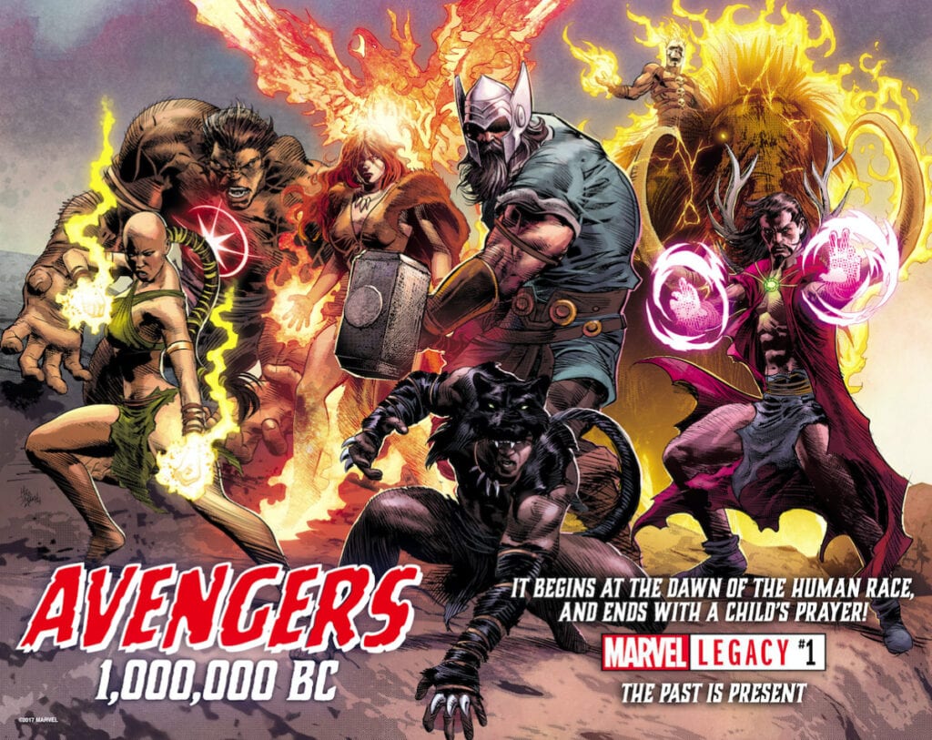 Prehistoric Avengers Team from 1,000,000 BC