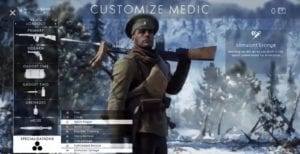 Battlefield 1 Specializations System Revealed, Testing on PC Begins Soon