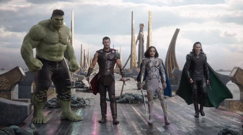 Shot from the latest Thor: Ragnarok TV spot