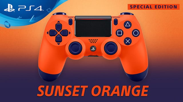 Sunset Orange Dualshock 4 Controller