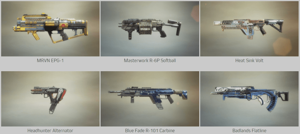 titanfall 2 weapons
