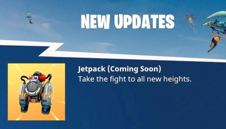 Fortnite Battle Royale Jetpacks