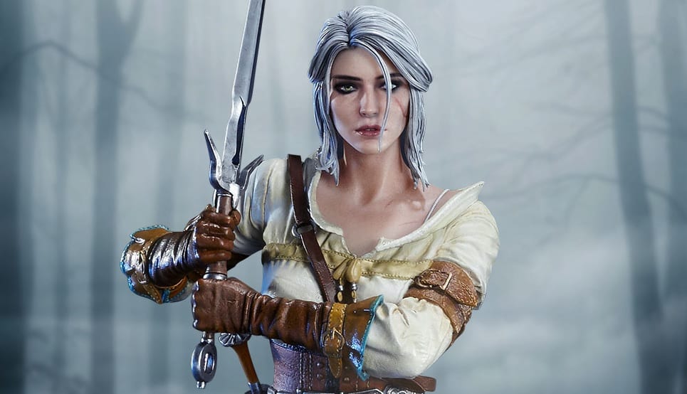 Witcher III Ciri statue