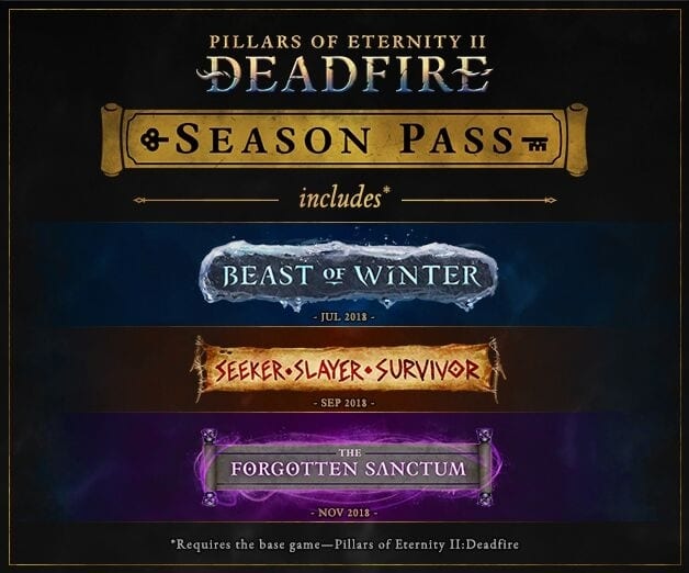 Pillars Of Eternity II: Deadfire Post-Launch Expansions Revealed