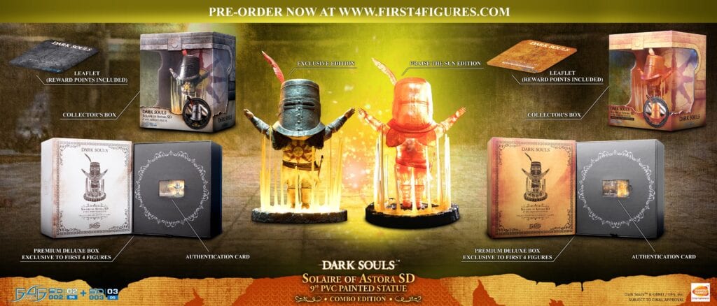 Dark Souls 'Praise The Sun' Chibi-Style Solaire Statues Now Available For Pre-Order