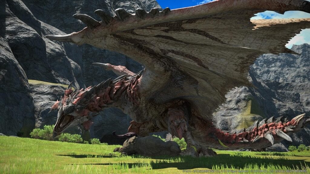 Final Fantasy XIV Gets Invaded By Monster Hunter World's Rathalos, Coming Soon (VIDEO)