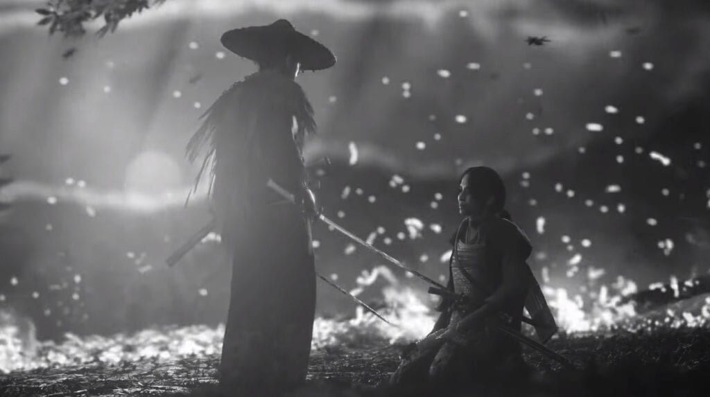 Ghost Of Tsushima In Black And White Has Fans Clamoring For An Official Filter (VIDEO)