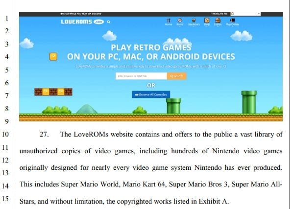 Nintendo Is Suing ROM Sites For Copyright Infringement