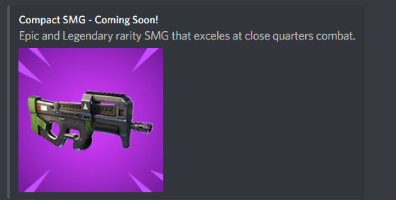 Fortnite Reveals New 'Compact SMG' Arriving Soon