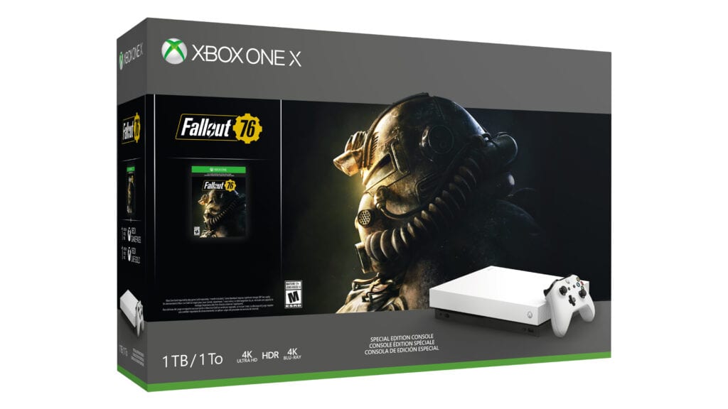 Fallout 76 Robot White Xbox One X Bundle