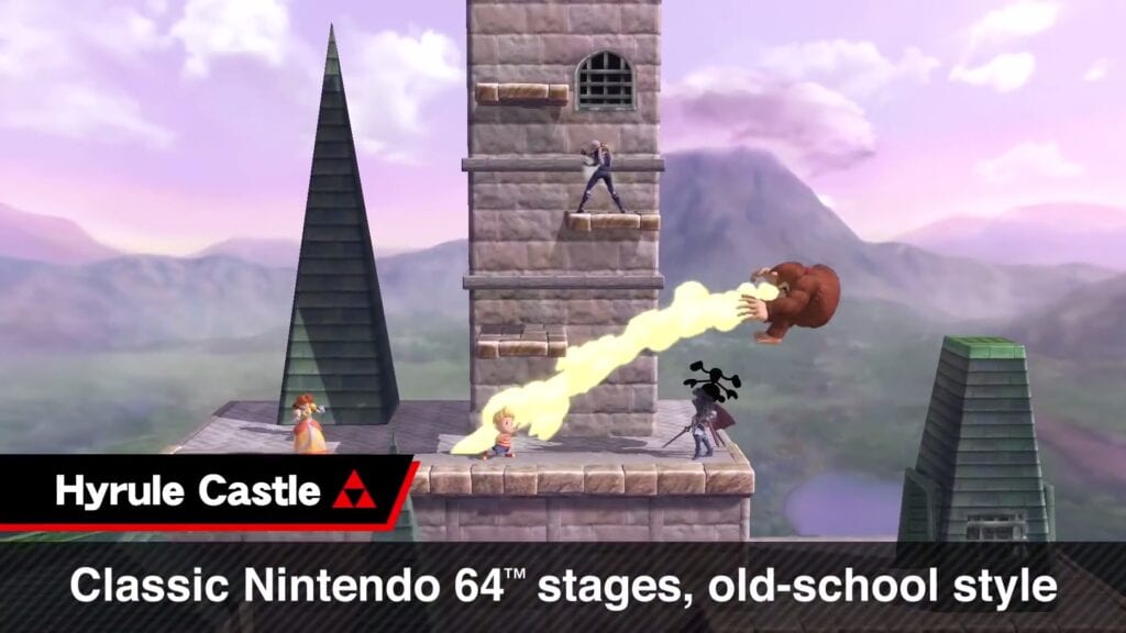 Super Smash Bros Ultimate hyrule castle nintendo 64