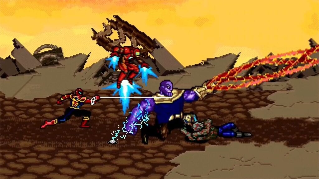 Avengers Infinity War Thanos Battle