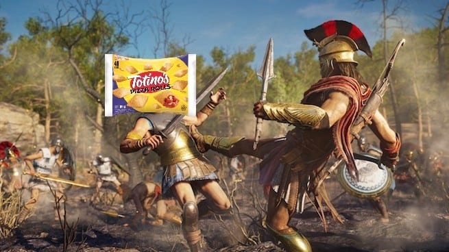 Assassin's Creed Odyssey Totino's Pizza Rolls