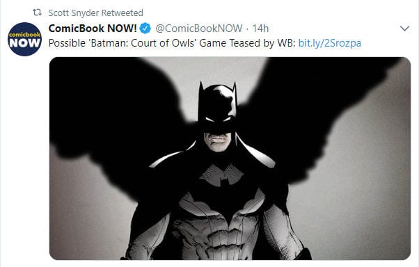 Batman: Court Of Owls Game May Be On The Way