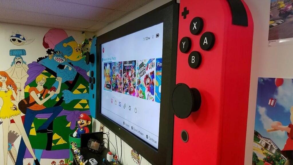 Nintendo Fan Transforms TV Into Giant Nintendo Switch