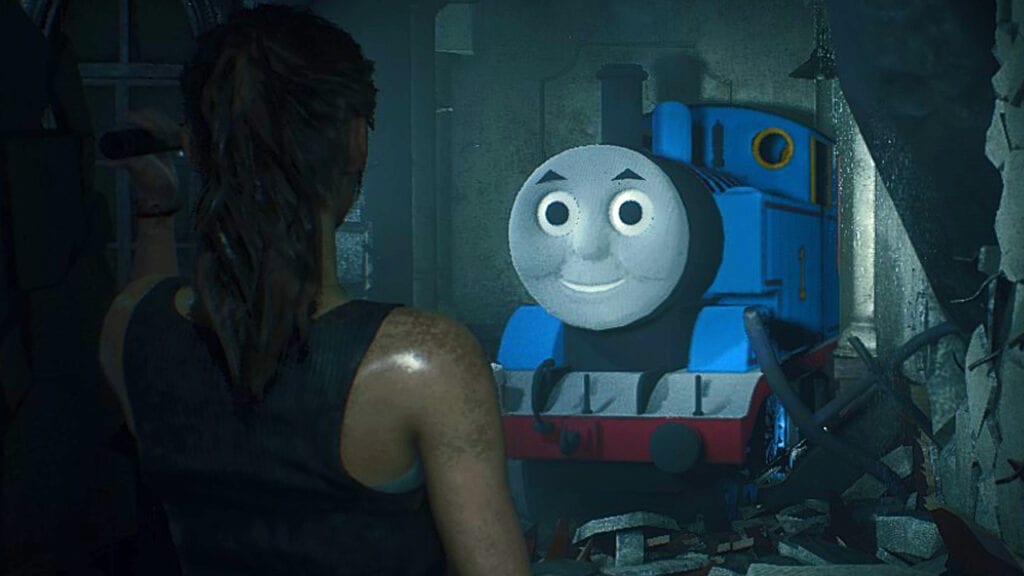 Resident Evil 2 Naturally Mods Mr. X As Thomas the Tank Engine (VIDEO)