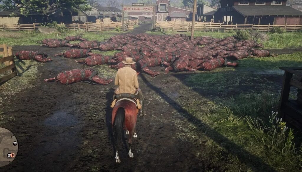 Red Dead Online Players Are Finding Random Piles Of Dead Horses