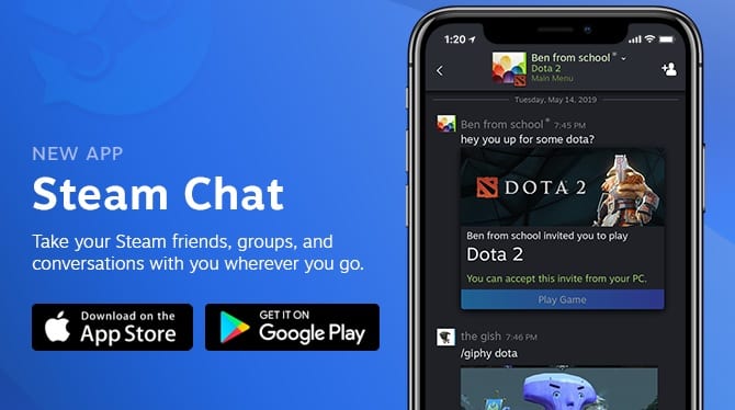 Steam Chat Receives Dedicated App For Android, iOS