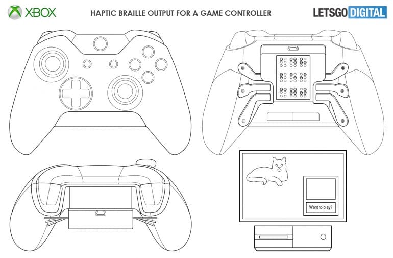 Xbox One Braille Controller Revealed In New Microsoft Patent