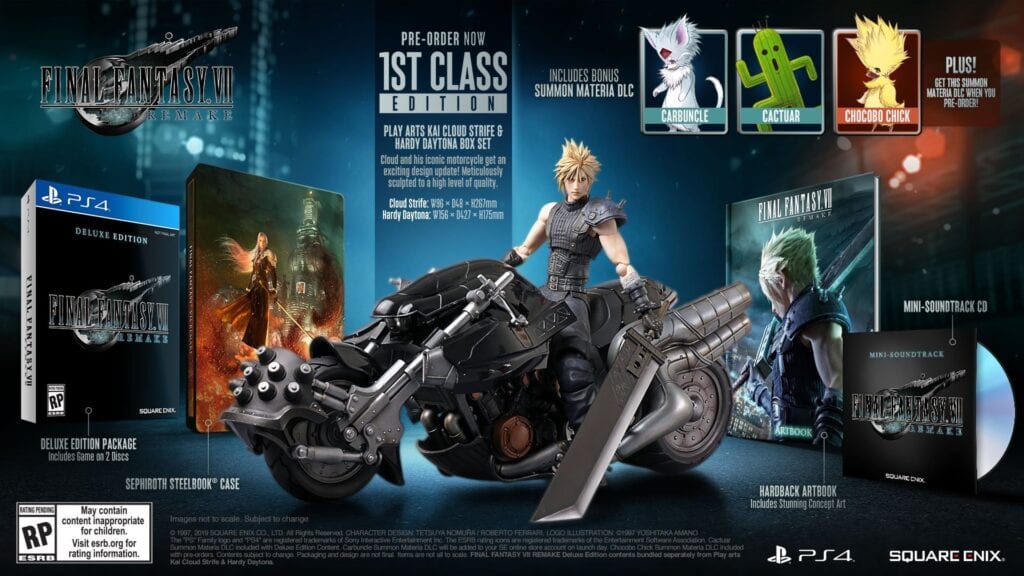 Final Fantasy VII Remake 1st Class Edition, Pre-Order Details Revealed