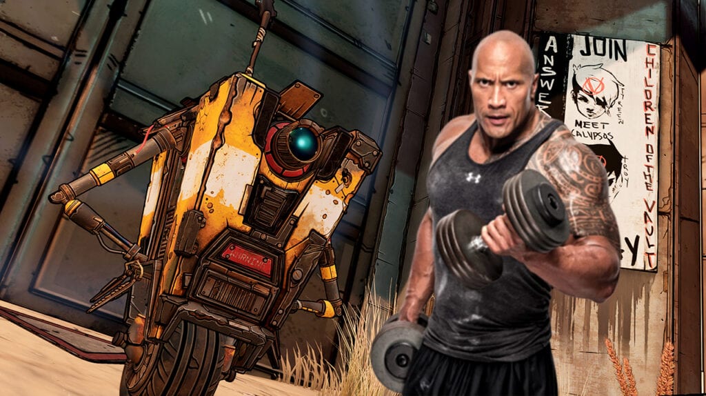 Borderlands 3 Movie Claptrap The Rock