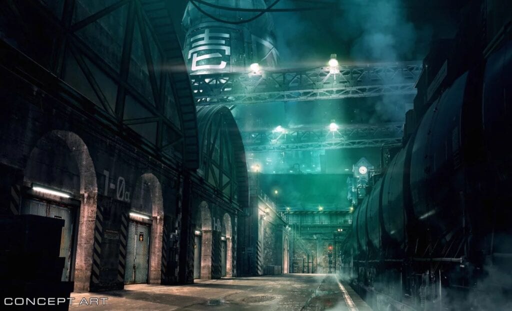 Final Fantasy VII Remake Concept Art Shows Off Midgar's Sector 1