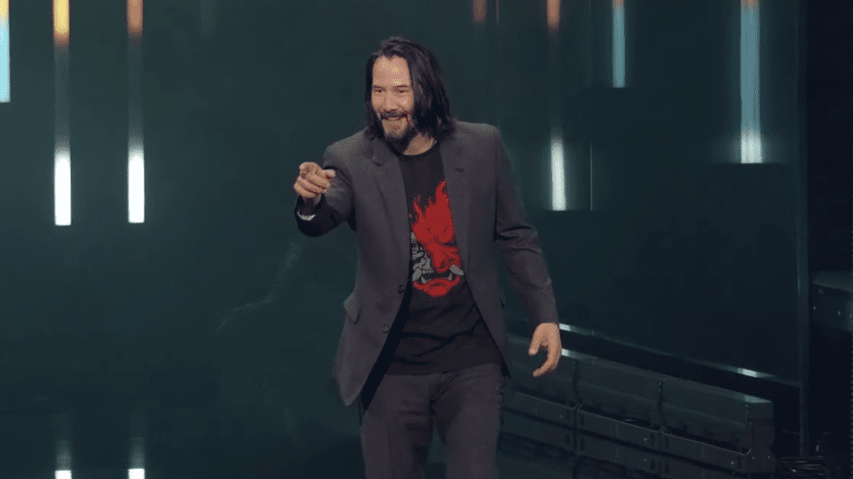 Keanu Reeves Autographs Hilarious Cyberpunk 2077 Meme Sign