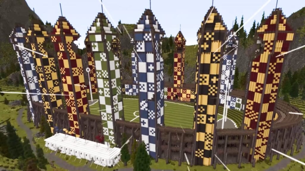 minecraft hogwarts harry potter feat