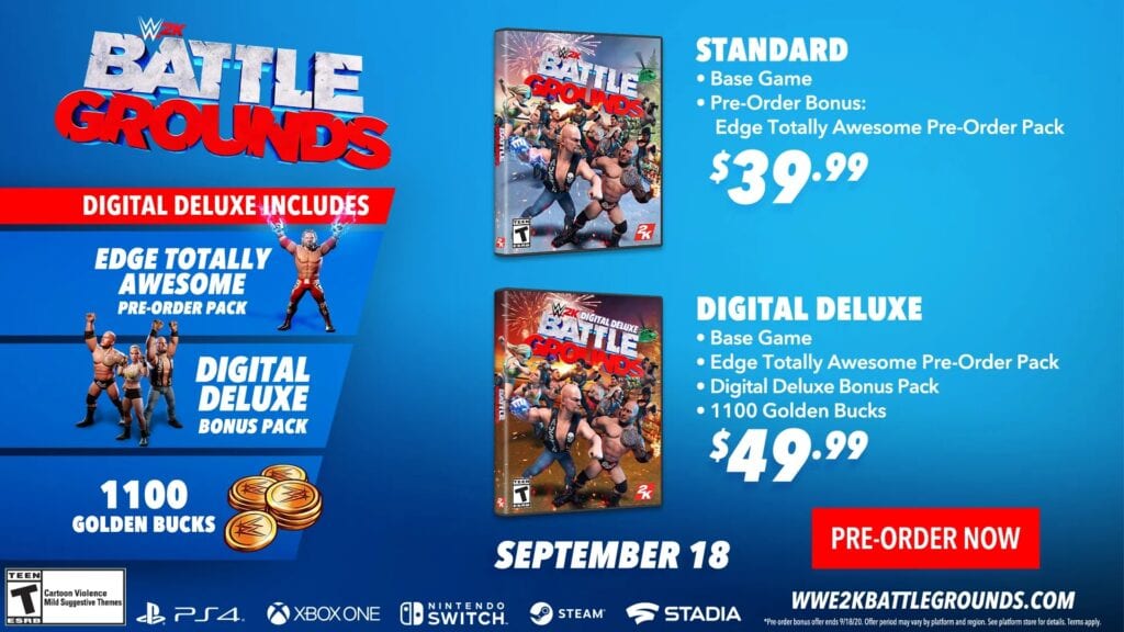 WWE 2K Battlegrounds Pre-Order