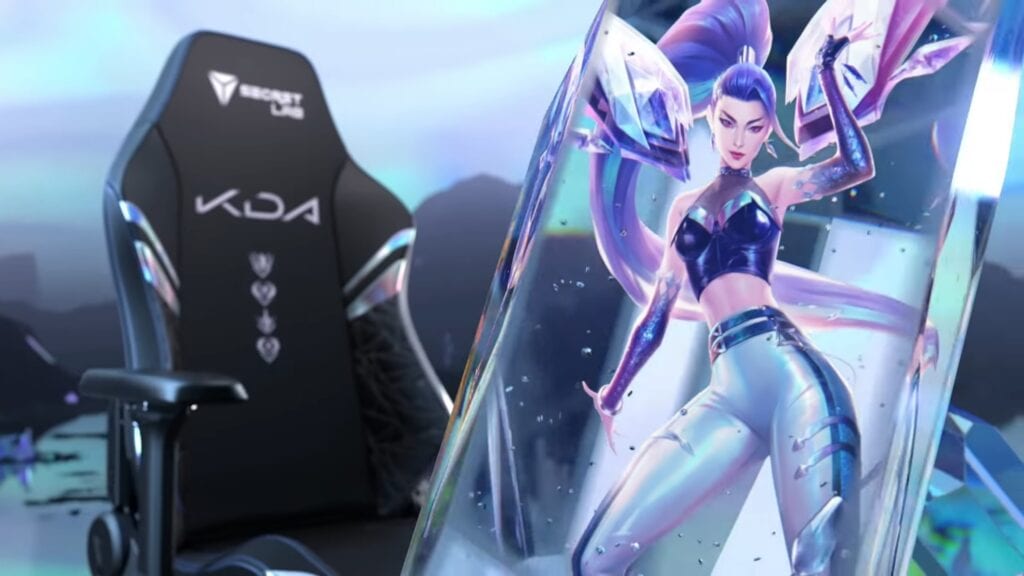 League Of Legends K/DA ALL OUT Gaming Chairs Revealed (VIDE)