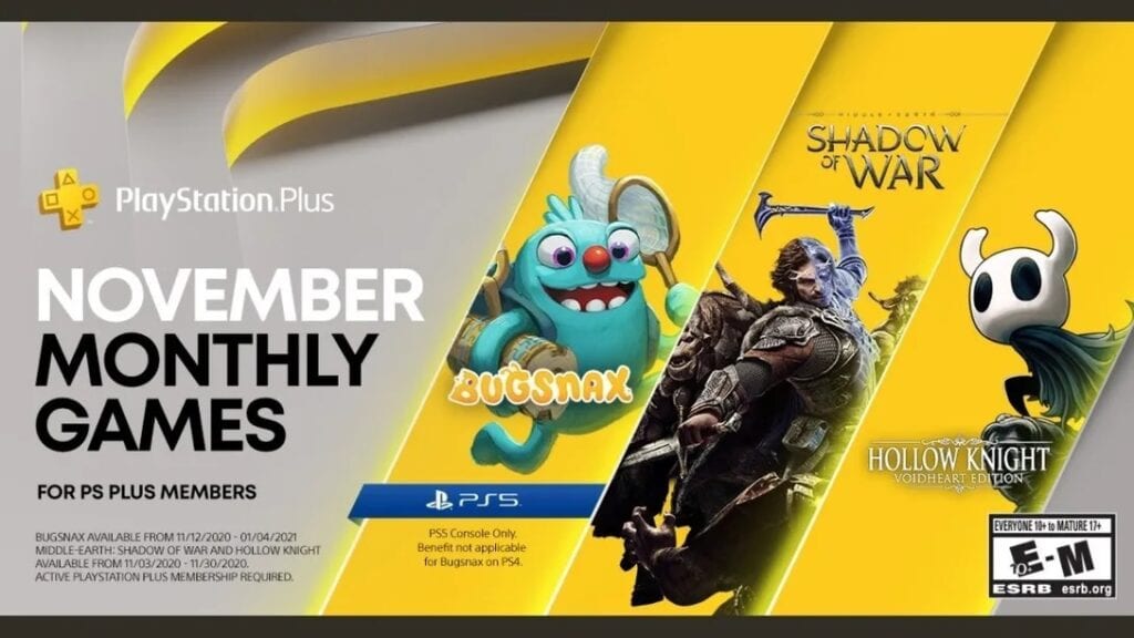 PlayStation Plus Free Games For November 2020 Revealed