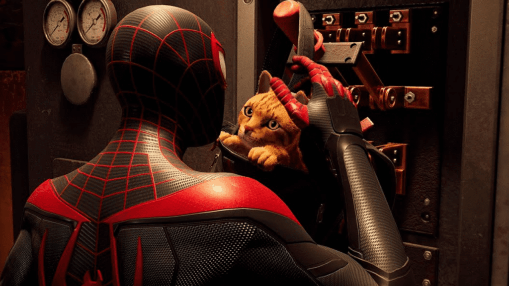 spider-man miles morales spidey-cat