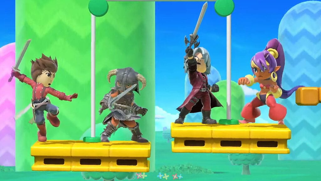 Super Smash Bros. Ultimate Devil May Cry, Skyrim Mii Fighters