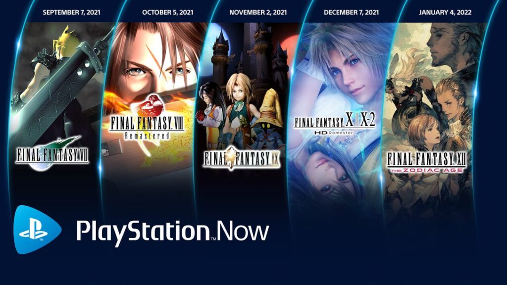 PlayStation Now Adding 5 Final Fantasy Games Through January 2022